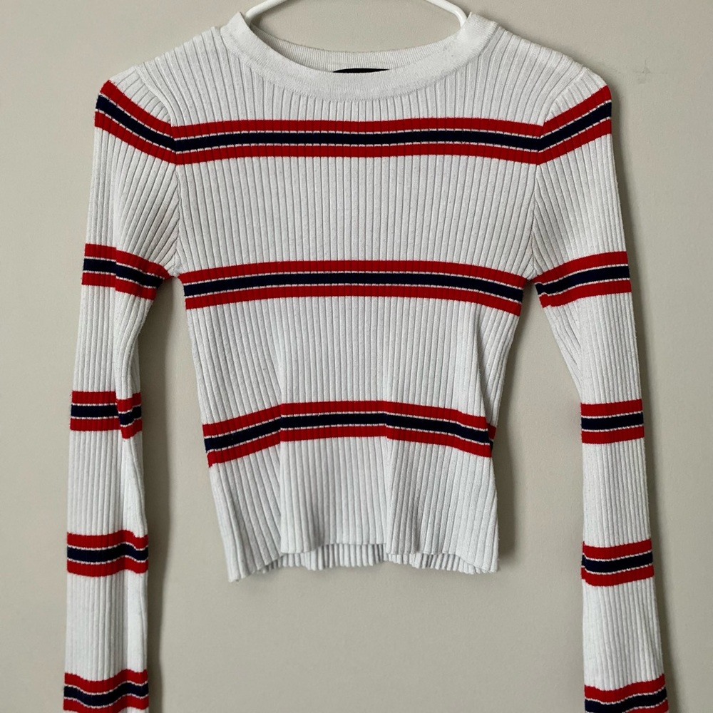 Fitted Stripe long sleeve shirt